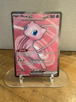 Pokemon TCG Mew EX 193/165 Scarlet Violet 151 Holo Card Near Mint Condition - Image 1