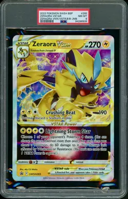 PSA 8 Zeraora VStar SWSH265 Black Star Promo 265 Jumbo Oversized Pokemon Card - Image 1