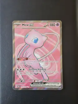 Pokemon TCG Mew EX 193/165 Scarlet Violet 151 Holo Card Near Mint Condition - Image 1