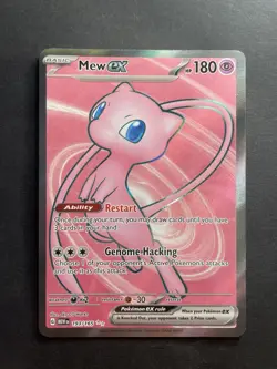 Pokemon TCG Mew EX 193/165 Scarlet Violet 151 Holo Card Near Mint Condition - Image 1