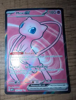 Pokemon Mew EX TCG 193/165 Scarlet Violet Holo Card Near Mint - Image 1