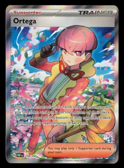 Ortega 219/197 Holo Ultra Rare Obsidian Flames Pokemon NM - Image 1