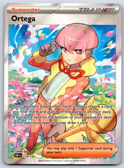 Ortega - Full Art - Obsidian Flames 219/197 Ultra Rare Pokemon Card NM - Image 1