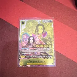 Bandai One Piece Card Game Gorgon Sisters OP14-105 Winner Promo Foil MINT - Image 1