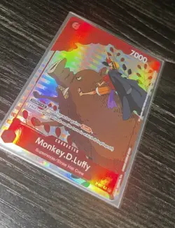 📈 One Piece Monkey D. Luffy Holo Alt Art Rare Promo Gift Collection 2023 P-001 - Image 2