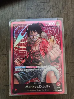 One Piece English Monkey.D.Luffy ST01-001 Foil Leader NM - Image 1