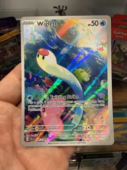 Wiglett 206/198 Illustration Rare Scarlet & Violet Pokemon Card - Image 1