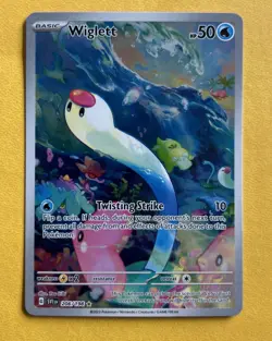 Pokemon TCG Wiglett IR 206/198 Scarlet & Violet Illustration Rare - Image 1