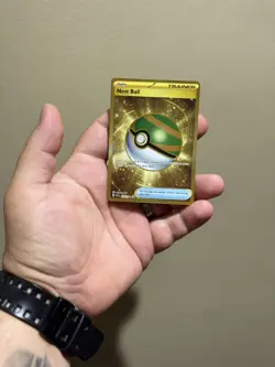 Pokemon TCG Nest Ball 255/198 Gold Card Scarlet Violet Base Set - Image 1
