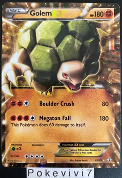 Carte Pokemon GOLEM / GROLEM 46/83 EX XY Generations ENGLISH OCCASION - Image 1