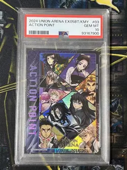 Union Arena Demon Slayer Corps Pillars Action Point Trading Card PSA10 - Image 1