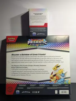 Pokemon TCG Prismatic Evolutions - Booster Bundle & Poster Collection Sealed Lot - Image 2