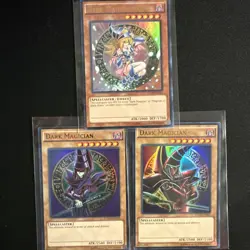 Yu-Gi-Oh! TCG 3 Card LOT 2 Dark Magician & Dark Magician Girl YGLD NM - Image 1