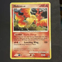 Moltres 10/100 Holo Rare Majestic Dawn Pokemon Lightly Played - Image 1
