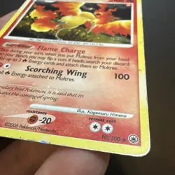 Moltres 10/100 Holo Rare Majestic Dawn Pokemon Lightly Played - Image 3