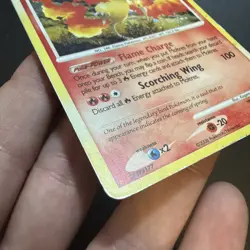Moltres 10/100 Holo Rare Majestic Dawn Pokemon Lightly Played - Image 4