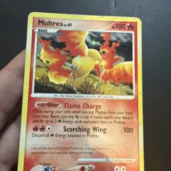 Moltres 10/100 Holo Rare Majestic Dawn Pokemon Lightly Played - Image 5