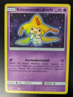 Pokemon Schimmerndes Jirachi Full Art Schimmernde Legenden 42/73 NM Deutsch - Image 1