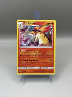 Pokemon Typhlosion TCG Lost Thunder Holo Rare Card 42/214 Cosmos - Image 1
