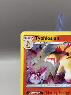 Pokemon Typhlosion TCG Lost Thunder Holo Rare Card 42/214 Cosmos - Image 3