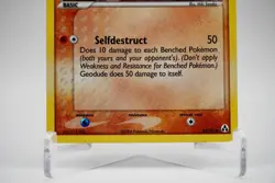 GEODUDE 53/92 COMMON LEGEND MAKER POKEMON REVERSE HOLO STAMPED LP - Image 3