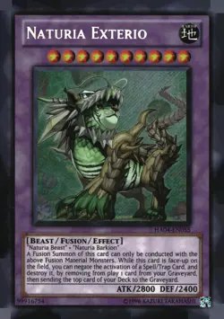 Naturia Exterio HA04-EN055 Secret Rare Hidden Arsenal 4 Yu-Gi-Oh Unlimited MP - Image 1