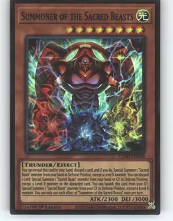 Summoner of the Sacred Beasts CORI-EN008 Chaos Origins Yu-Gi-Oh 1st Edition NM - Image 1