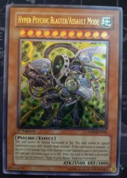 Hyper Psychic Blaster/Assault Mode CRMS-EN020 Ultimate Rare 1st Ed. Yugioh NM - Image 1