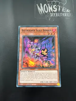 YUGIOH BEETROOPER SCALE BOMBER SUPER RARE DAMA-EN086 1ST EDITION - Image 1
