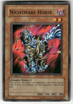 Nightmare Horse PGD-077 Common / Short Print Pharaonic Guardian LP Yu-Gi-Oh - Image 1