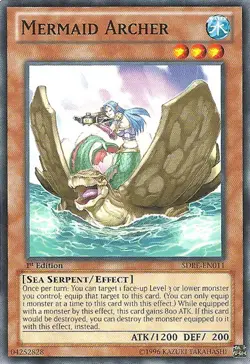 Mermaid Archer - SDRE-EN011 - Common - 1st Edition Lightly Played Structure Deck - Image 1