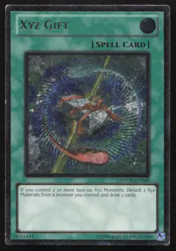 Yu-Gi-Oh TCG Photon Shockwave #PHSW-EN049 Xyz Gift (UTR) Ultimate Rare - Image 1