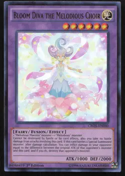 Yu-Gi-Oh TCG Crossed Souls #CROS-EN040 Bloom Diva the Melodious Choir Ultra Rare - Image 1
