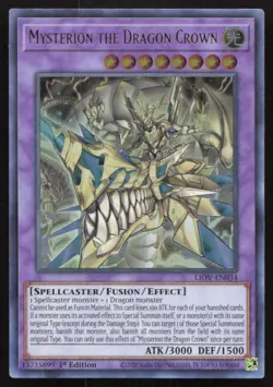 Yu-Gi-Oh TCG #LIOV-EN034 Mysterion the Dragon Crown Ultra Rare - Image 1