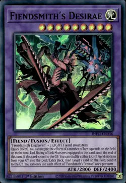 Fiendsmith's Desirae - Super Rare 1st Edition INFO-EN036 - NM - YuGiOh - Image 1