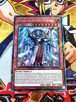 Ehther the Heavenly Monarch ra04-en018 (NEW) Platinum-Secret Yu-Gi-Oh - Image 1