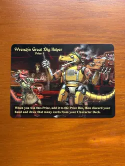 Red Dragon Inn Extra Life 2022 Promo Wrench’s Great Big Helper Prize Card - Image 1