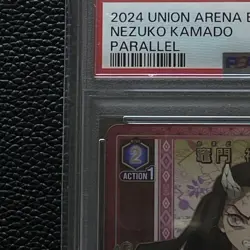 Union Arena Demon Slayer Nezuko Trading Card PSA Graded Case Authentic PSA - Image 3
