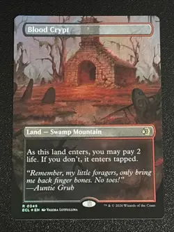MTG Lorwyn Eclipsed Blood Crypt Borderless Foil 0349 NM Rare - Image 1