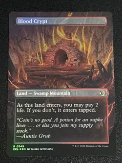MTG Lorwyn Eclipsed Blood Crypt Borderless Foil 0349 NM Rare - Image 2