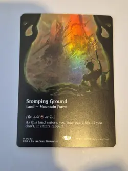 1x Stomping Ground (Borderless) 283 Magic: The Gathering Foil NM x1 - Image 1