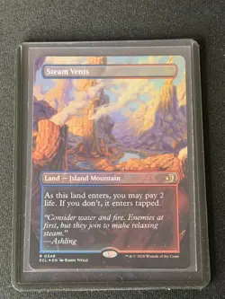 Steam Vents (Borderless) Lorwyn Eclipsed Foil - **INSTANT SHIP** - Image 1