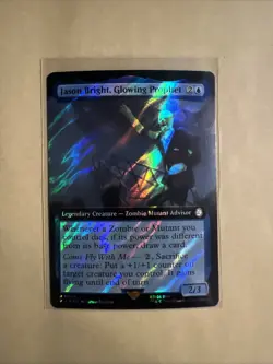 MTG Jason Bright, Glowing Prophet PIP 0904 R NM Surge Foil Extended Art - Image 1