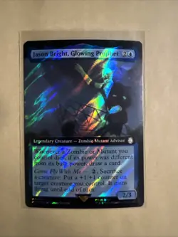 MTG Jason Bright, Glowing Prophet PIP 0904 R NM Surge Foil Extended Art - Image 2