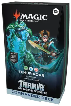 MTG Tarkir: Dragonstorm - Temur Roar Commander Deck - Brand New Sealed English - Image 1