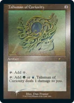 MTG English Talisman of Curiosity (Retro Frame) (Foil Etched) NM Foil - Image 1