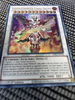 Yu-Gi-Oh TCG Geomathmech Final Sigma GFP2-EN134 1st Edition Ultra Rare Card NM - Image 4