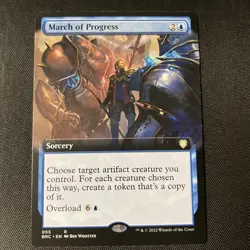 March of Progress Extended Art Regular - The Brothers' War Commander MTG-NM - Image 1