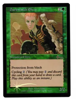 Magic the Gathering MTG Card: Darkwatch Elves FOIL 99/143 Urza's Legacy! NM - Image 1