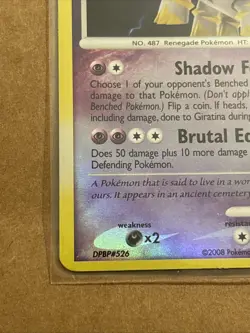 2008 Pokemon TCG Legends Awakened Giratina Reverse Holo STAMPED Card 4/146 MP - Image 5